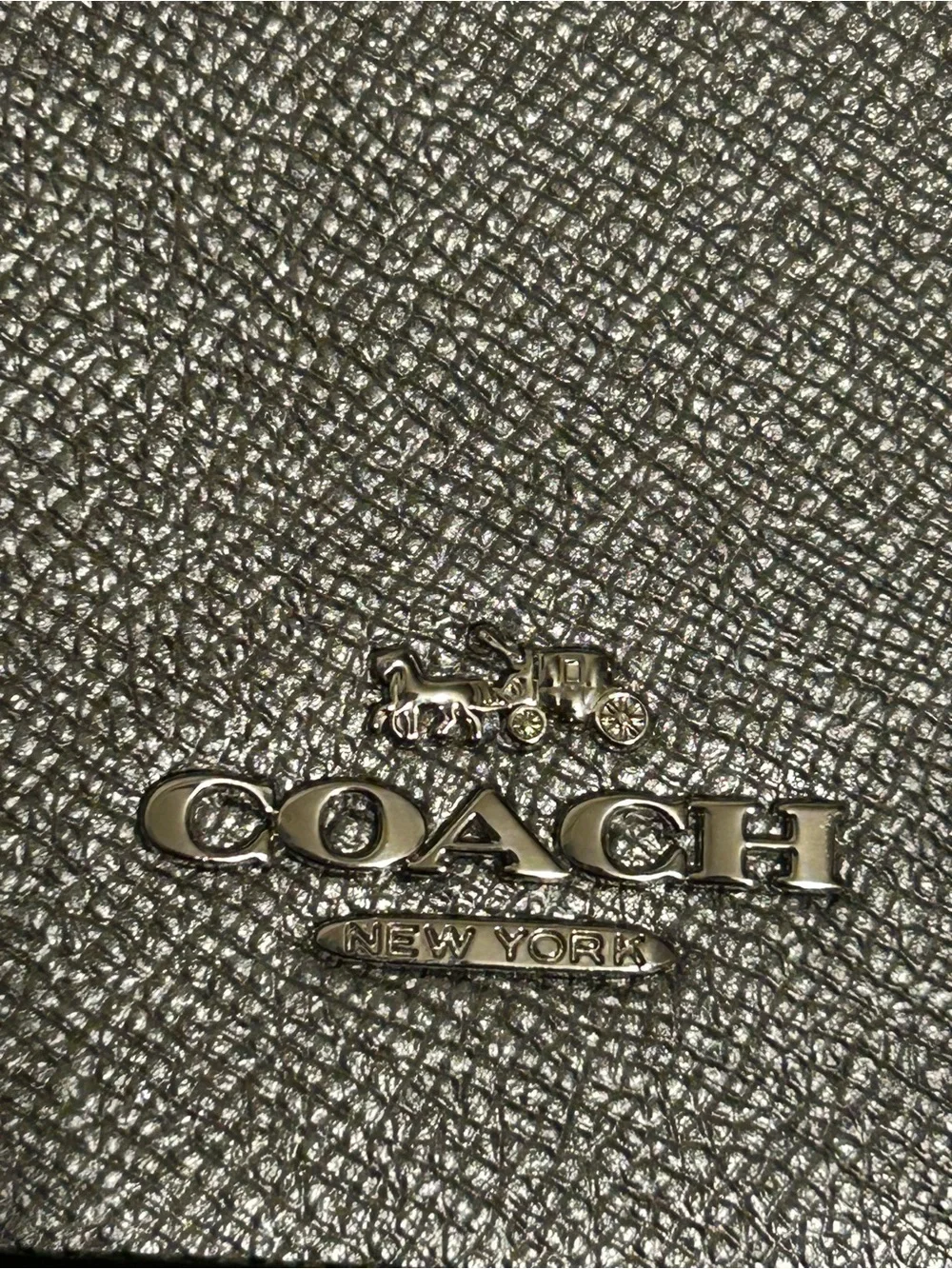 Coach F38057 Mini Sierra Signature Satchel Handbag - Silver/Snakeskin